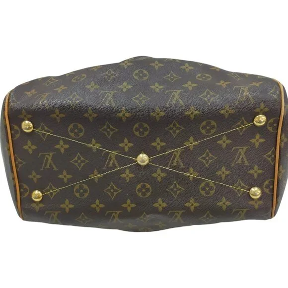 072411AL (S6) Louis Vuitton Tote Bag Tivoli GM Brown Monogram - Picture 4 of 9